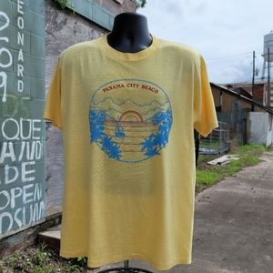 Vintage 80s Panama CIty Beach Single Stich T-Shirt